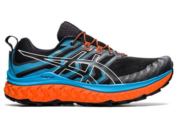 Asics Trailschoenen Heren, TRABUCO MAX Zwart/LichtTurquoise - Asics Brussel | B1049285-ZW